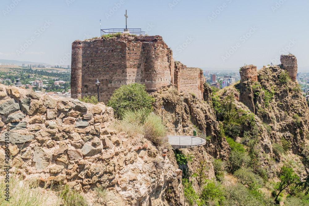 Narikala fortress in Tbilisi, the capital of Georgia