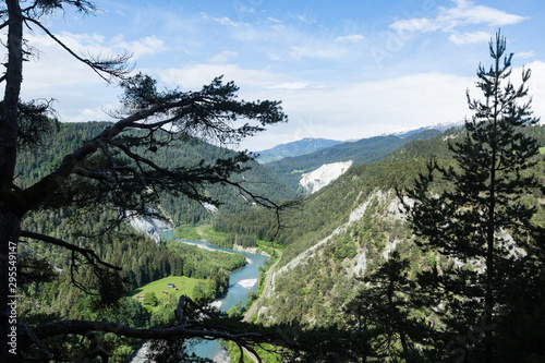 Vorderrhein, Rheinschlucht, Ruinaulta, bei Versam, Graubünden, Schweiz, Europa photo