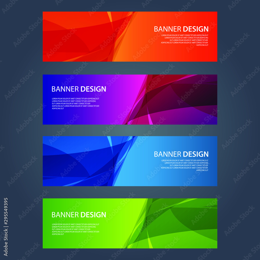Fototapeta premium Vector Abstract design banner web template