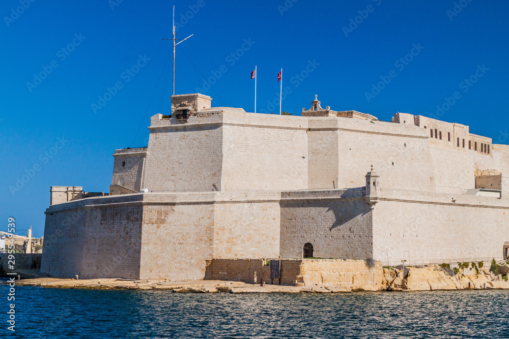 Fort St. Angelo in Birgu town, Malta