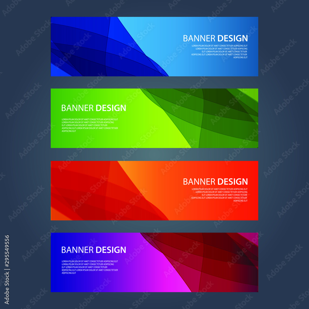Vector Abstract design banner web template Vector Abstract design banner web template