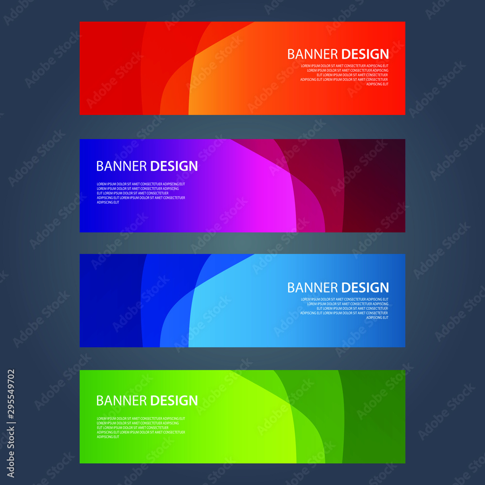 Naklejka premium Vector Abstract design banner web template