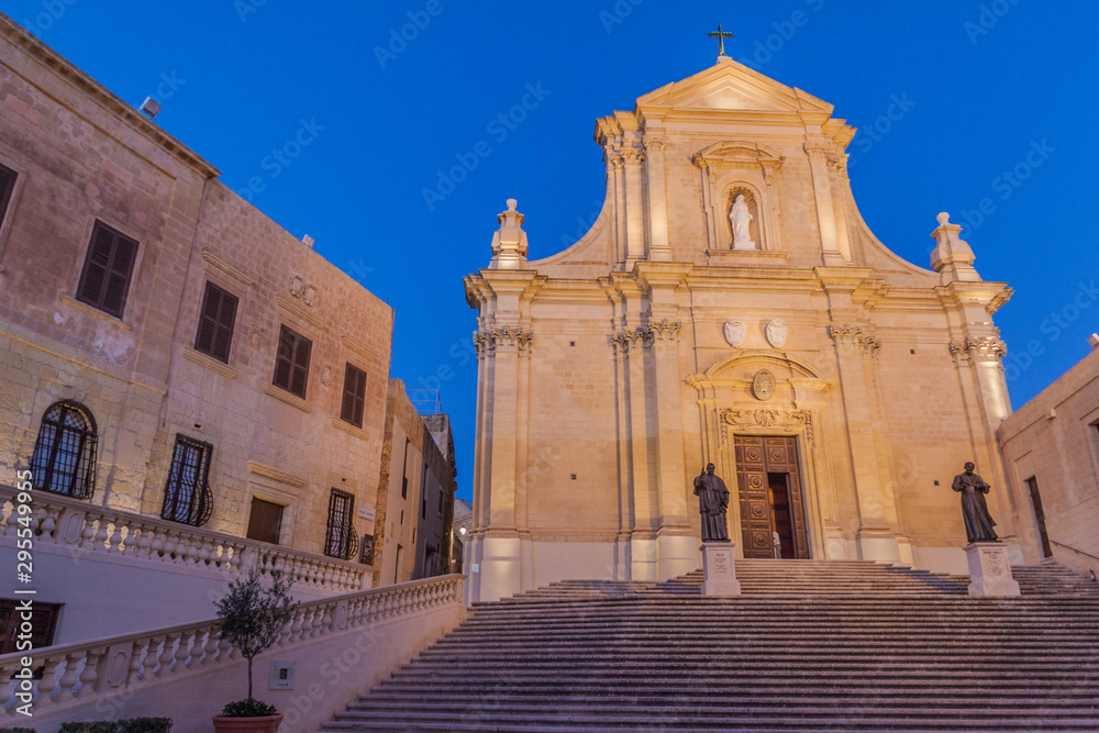 Cathedral of the Assumption in the Cittadella, citadel of Victoria, Gozo Island, Malta