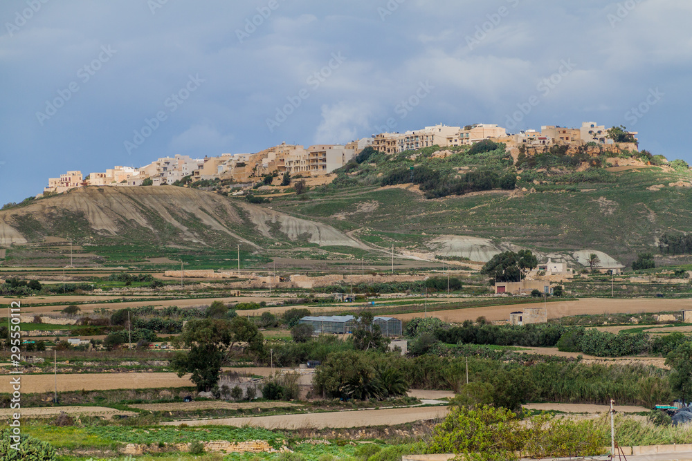 Zebbug village on the island of Gozo, Malta