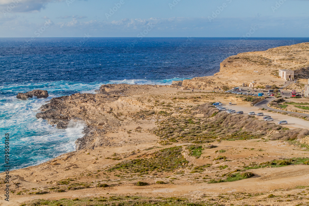 View of Dwejra on the island of Gozo, Malta