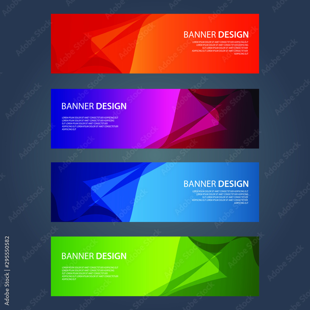 Vector Abstract design banner web template Vector Abstract design banner web template