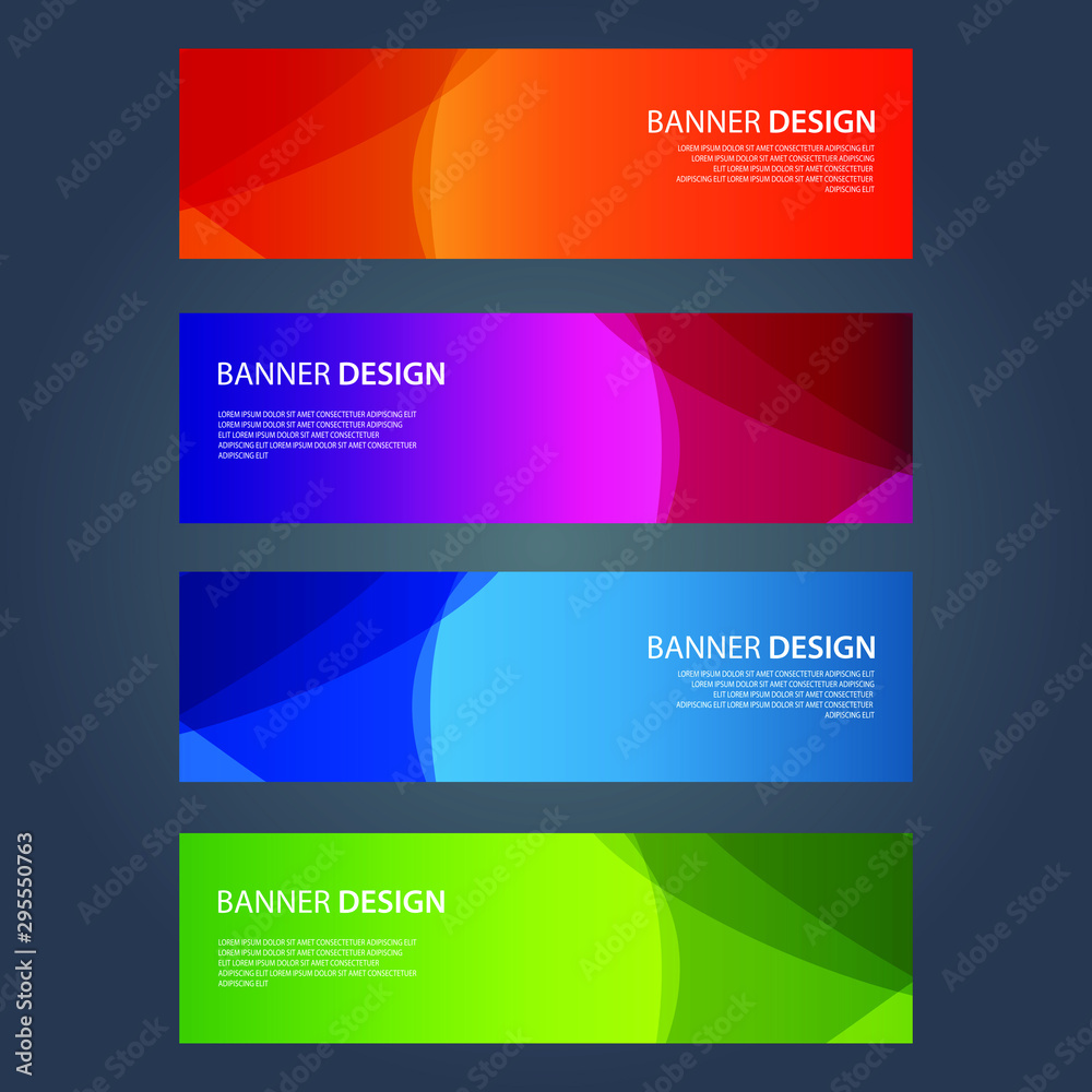 Vector Abstract design banner web template Vector Abstract design banner web template