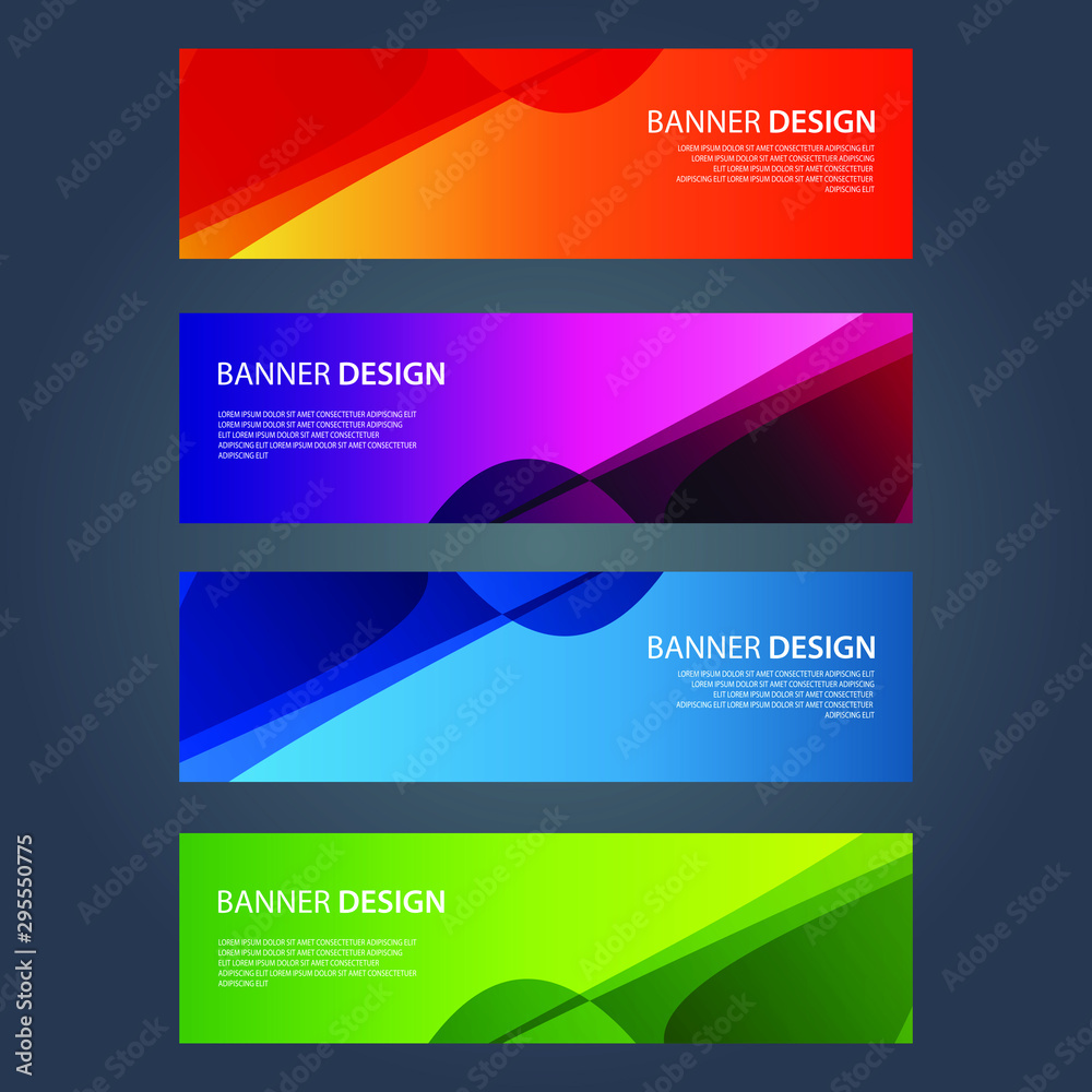 Fototapeta premium Vector Abstract design banner web template