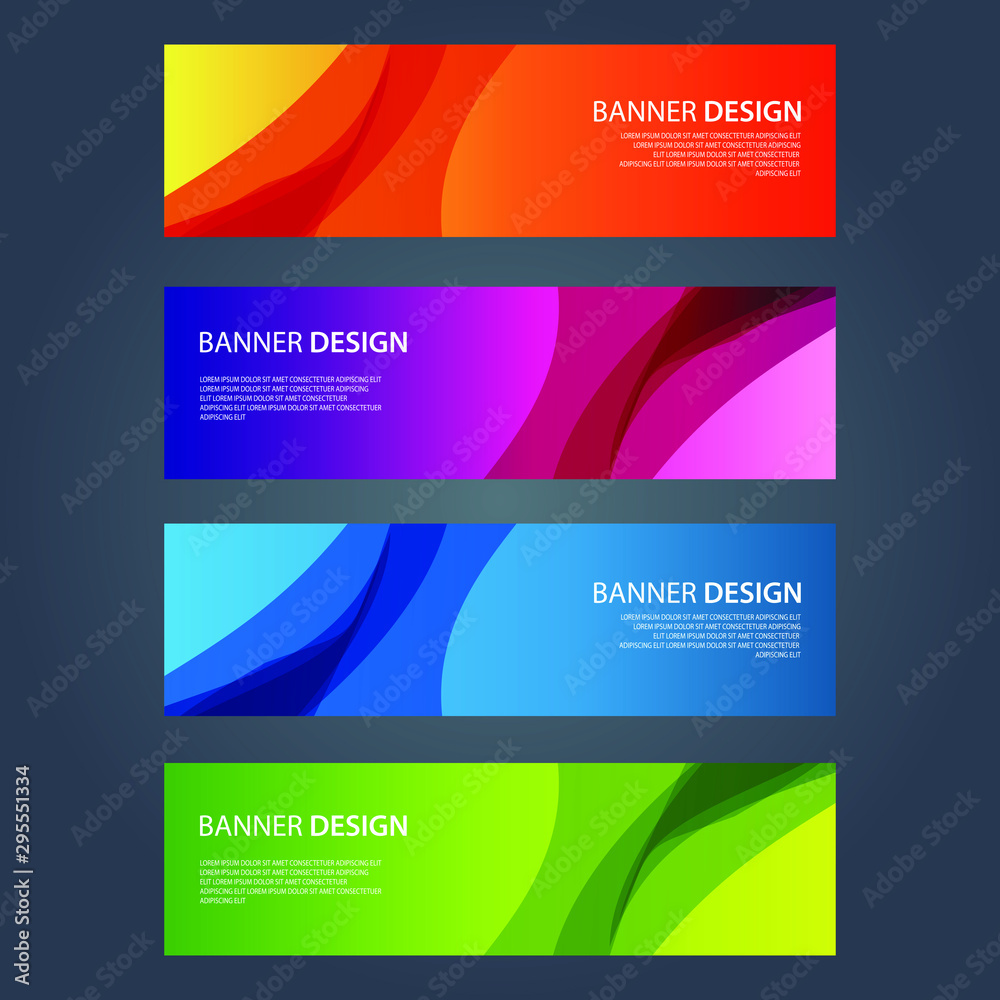 Fototapeta premium Vector Abstract design banner web template