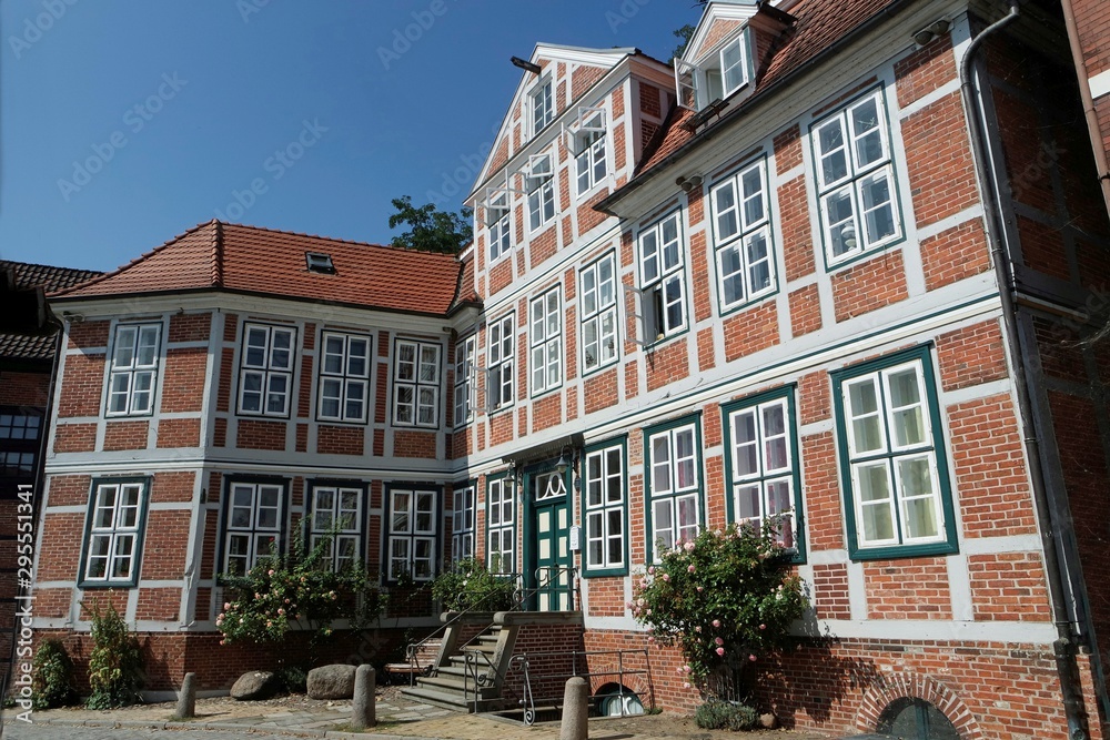 traditional old houses in lueneburg