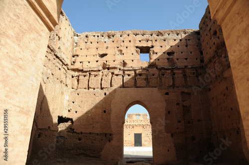 El Badi Palace is a ruined palace located in Marrakesh  Morocco. It was commissioned by the sultan Ahmad al-Mansur of the Saadian dynasty sometime shortly after his accession in 1578. 