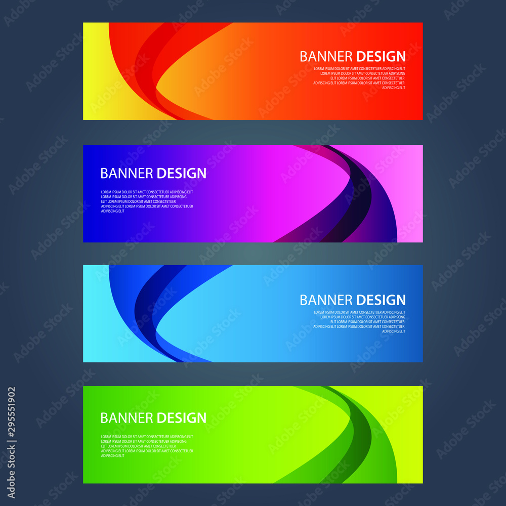 Fototapeta premium Vector Abstract design banner web template