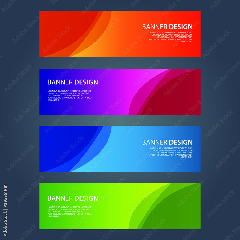 Vector Abstract design banner web template Vector Abstract design banner web template