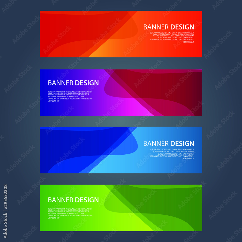 Vector Abstract design banner web template Vector Abstract design banner web template