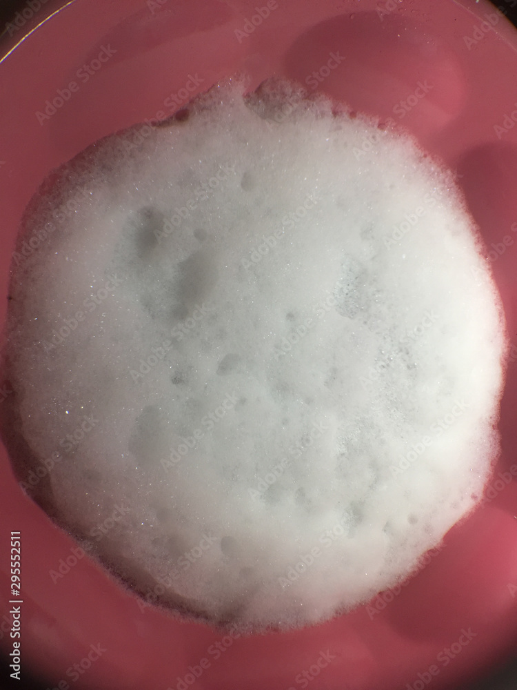 Fototapeta premium Air bubble Bubbles caused by detergent, basin, sink