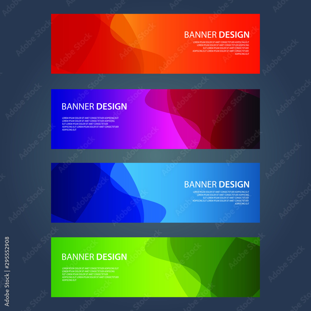 Fototapeta premium Vector Abstract design banner web template