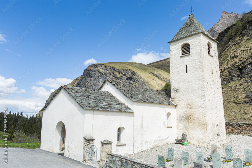 Reformierte Kirche, Thalkirch, Safiental, Graubünden, Schweiz, Europa