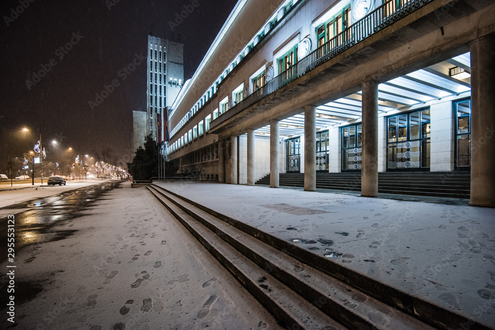 Winter night at city Winter night at city