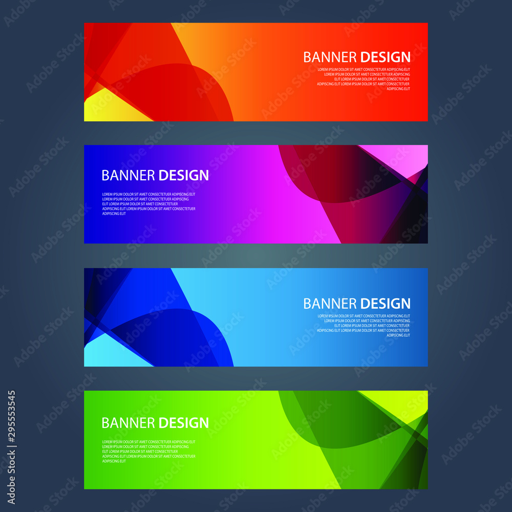 Fototapeta premium Vector Abstract design banner web template