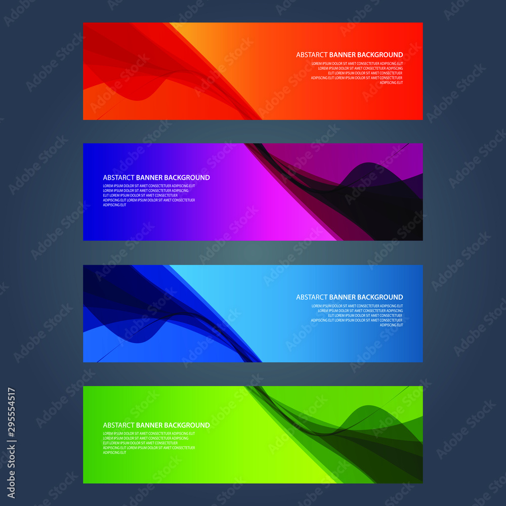 Naklejka premium Vector Abstract design banner web template