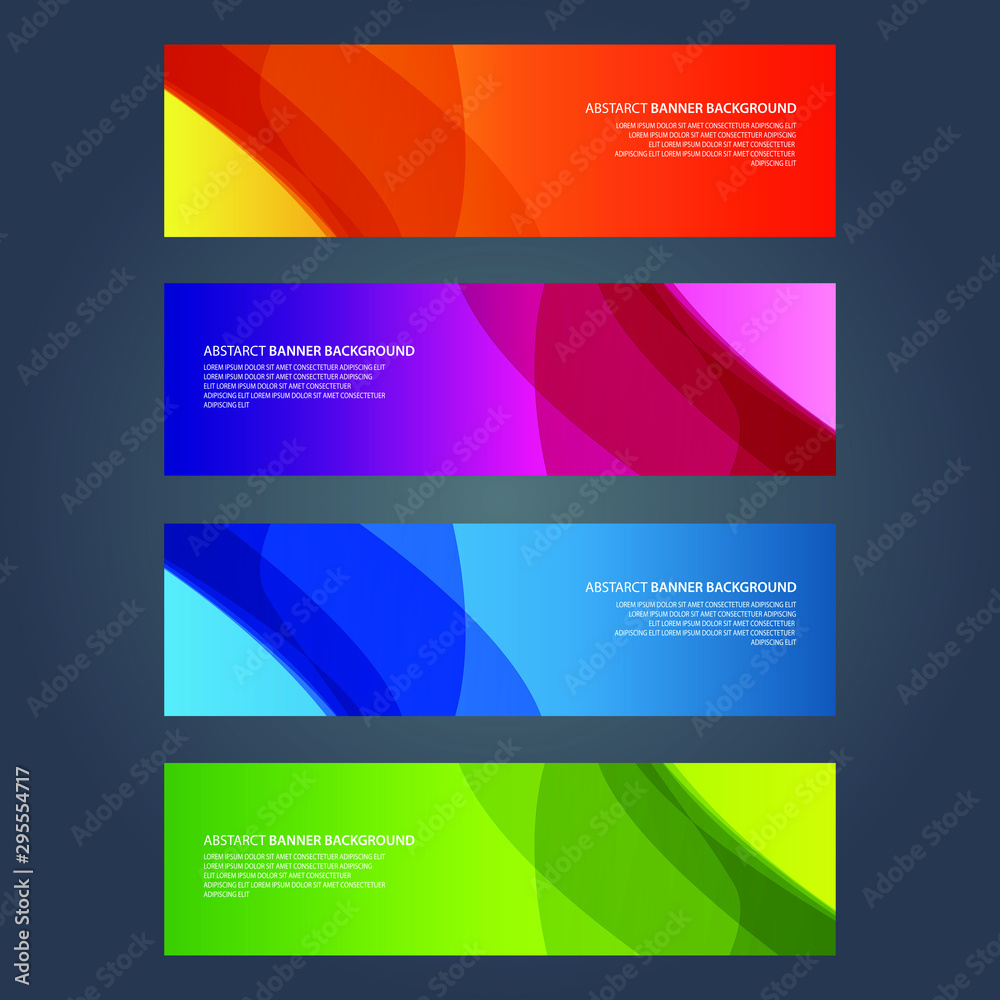 Naklejka premium Vector Abstract design banner web template