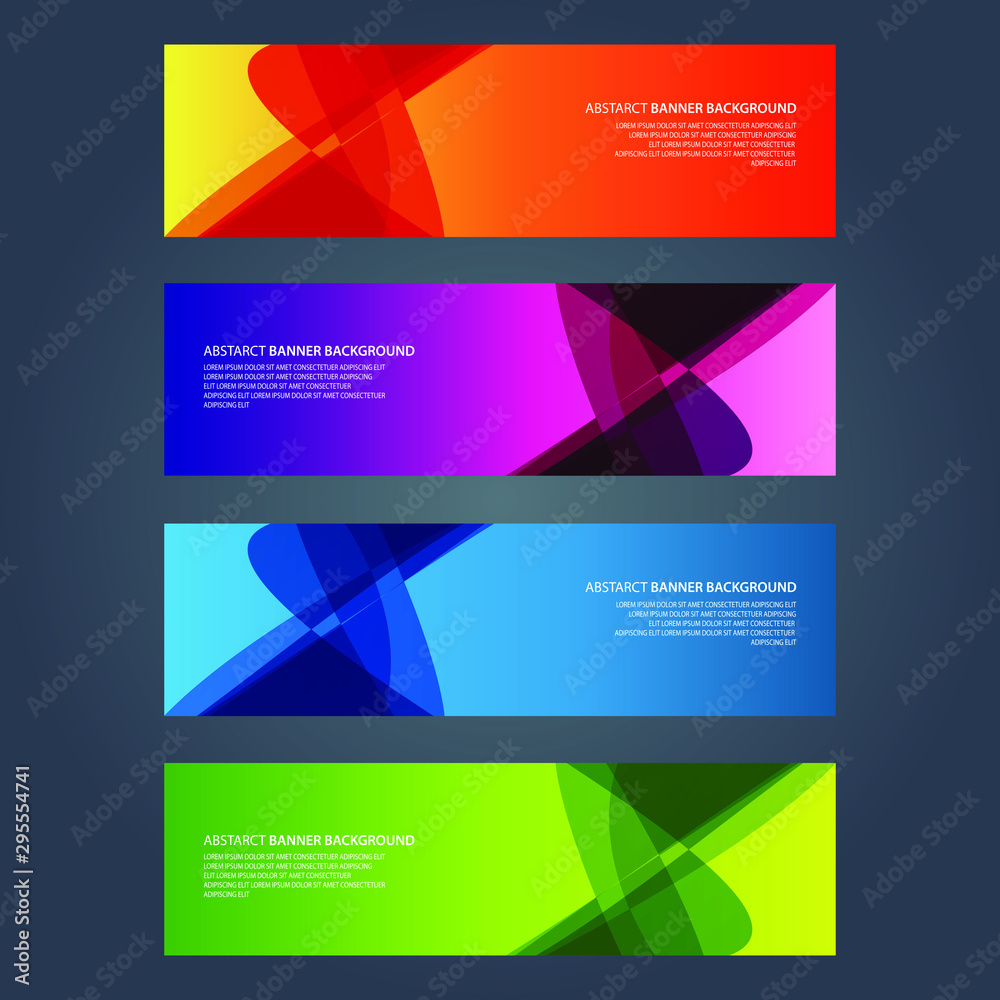 Naklejka premium Vector Abstract design banner web template