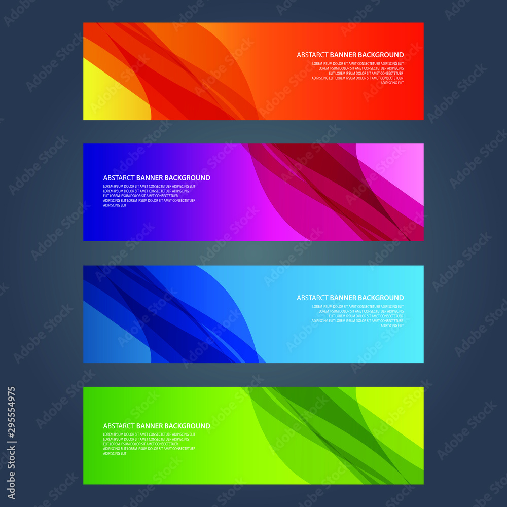 Naklejka premium Vector Abstract design banner web template