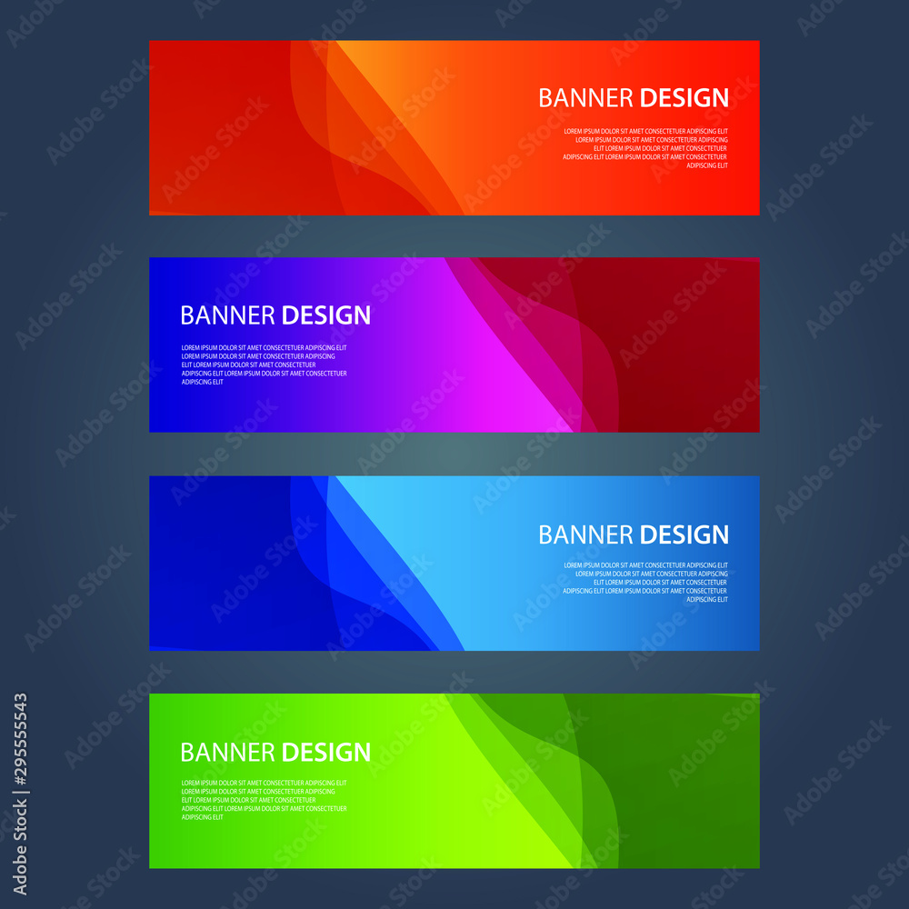 Vector Abstract design banner web template Vector Abstract design banner web template