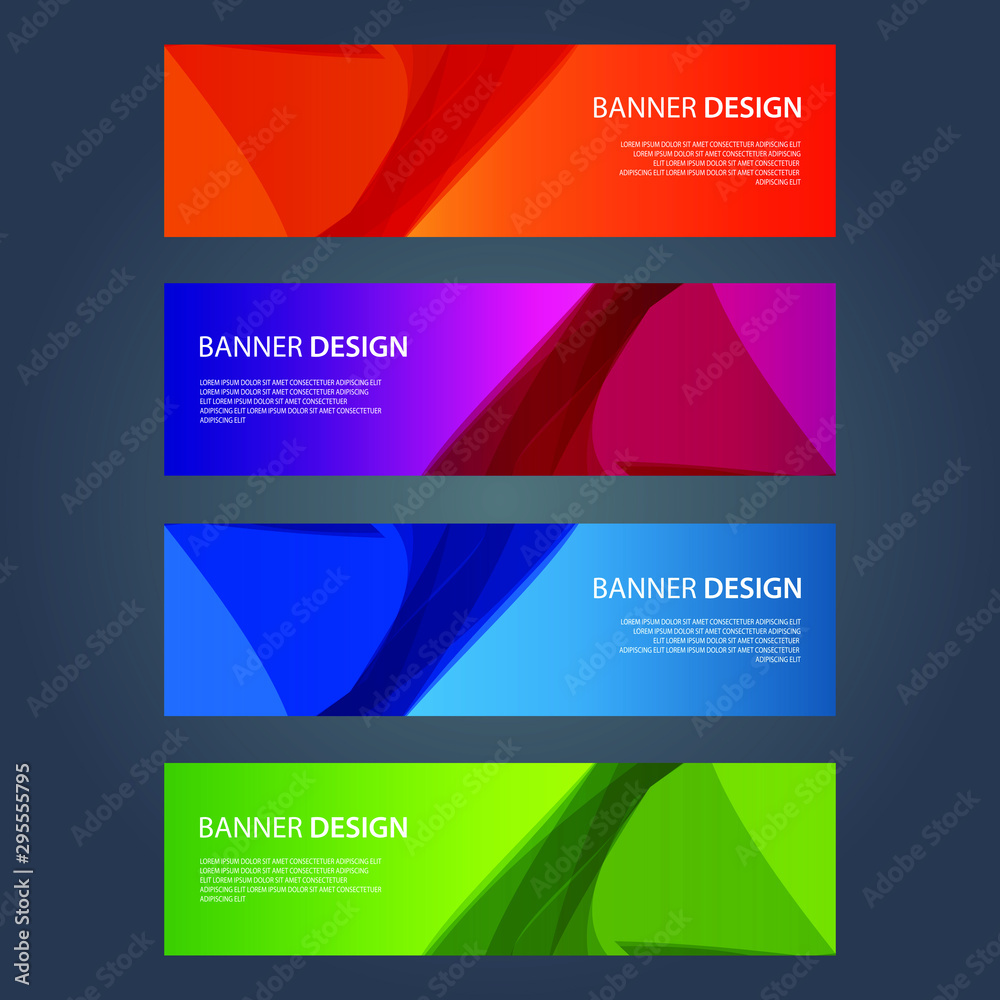 Fototapeta premium Vector Abstract design banner web template
