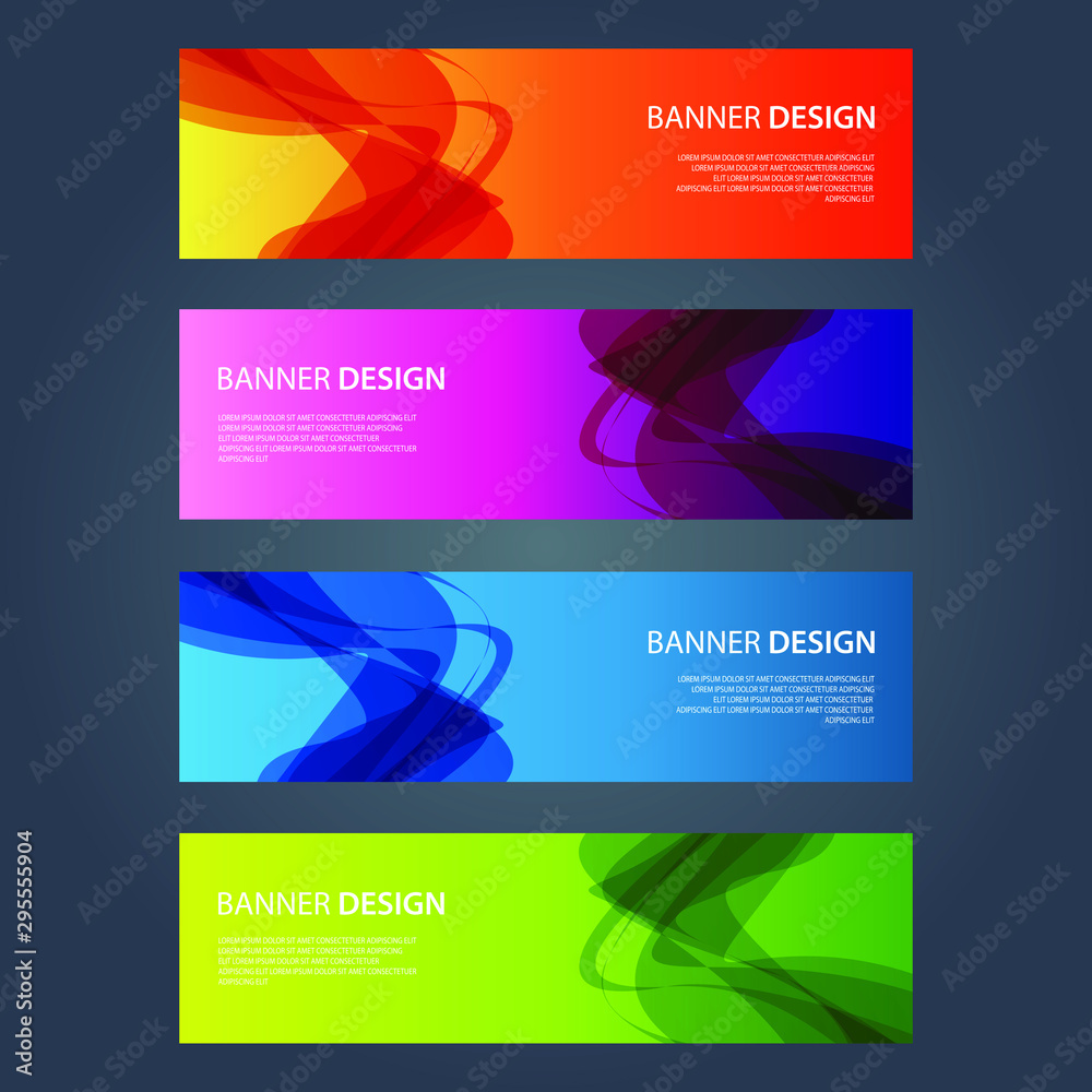 Fototapeta premium Vector Abstract design banner web template