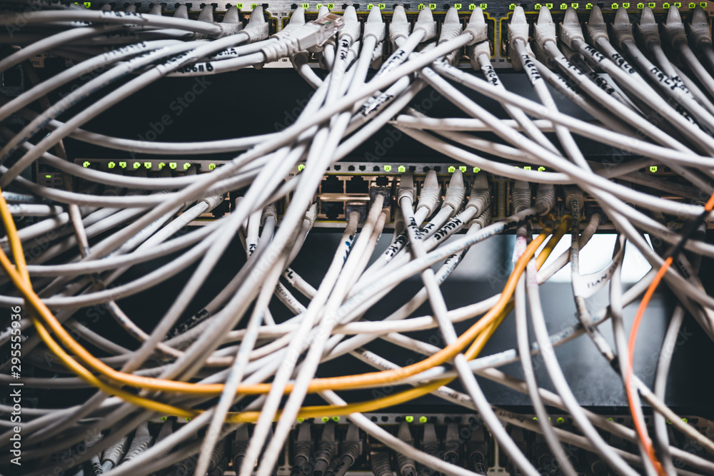 network cables connected to switch network cables connected to switch