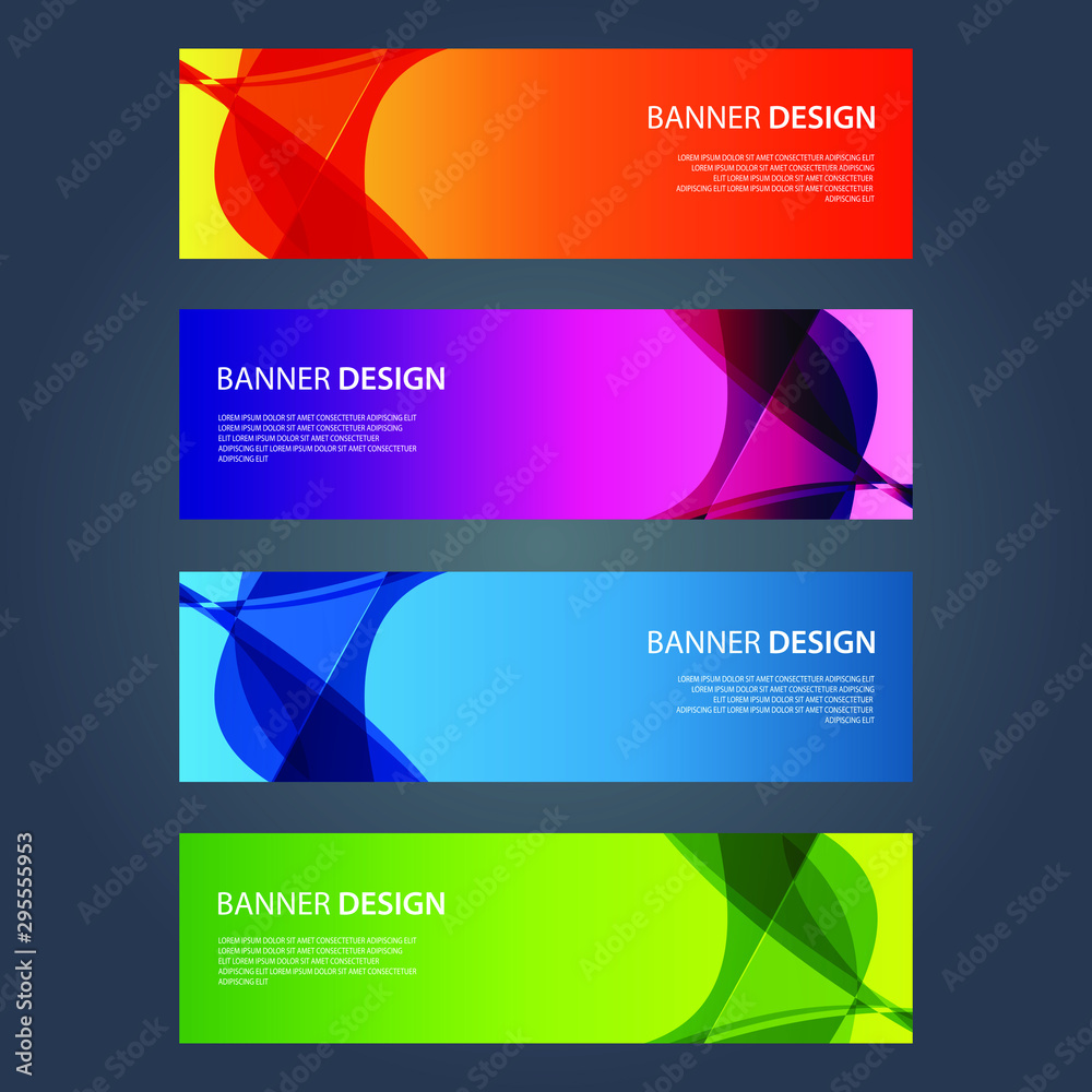 Fototapeta premium Vector Abstract design banner web template