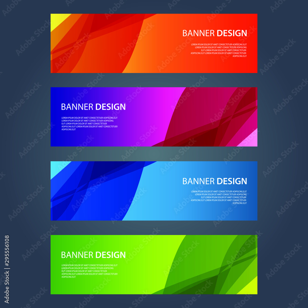 Fototapeta premium Vector Abstract design banner web template