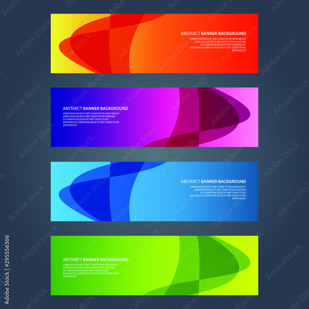 Fototapeta premium Vector Abstract design banner web template