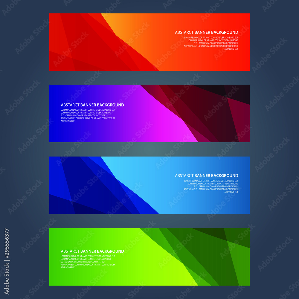 Fototapeta premium Vector Abstract design banner web template