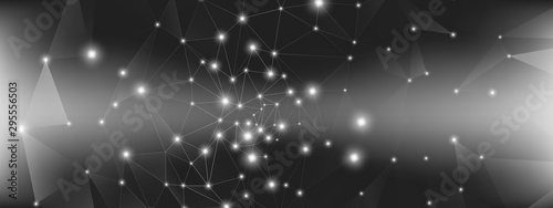 Data Tech Concept. Gray Vec...
