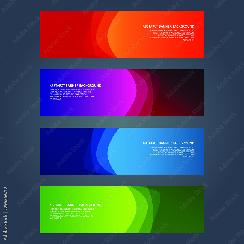 Fototapeta premium Vector Abstract design banner web template