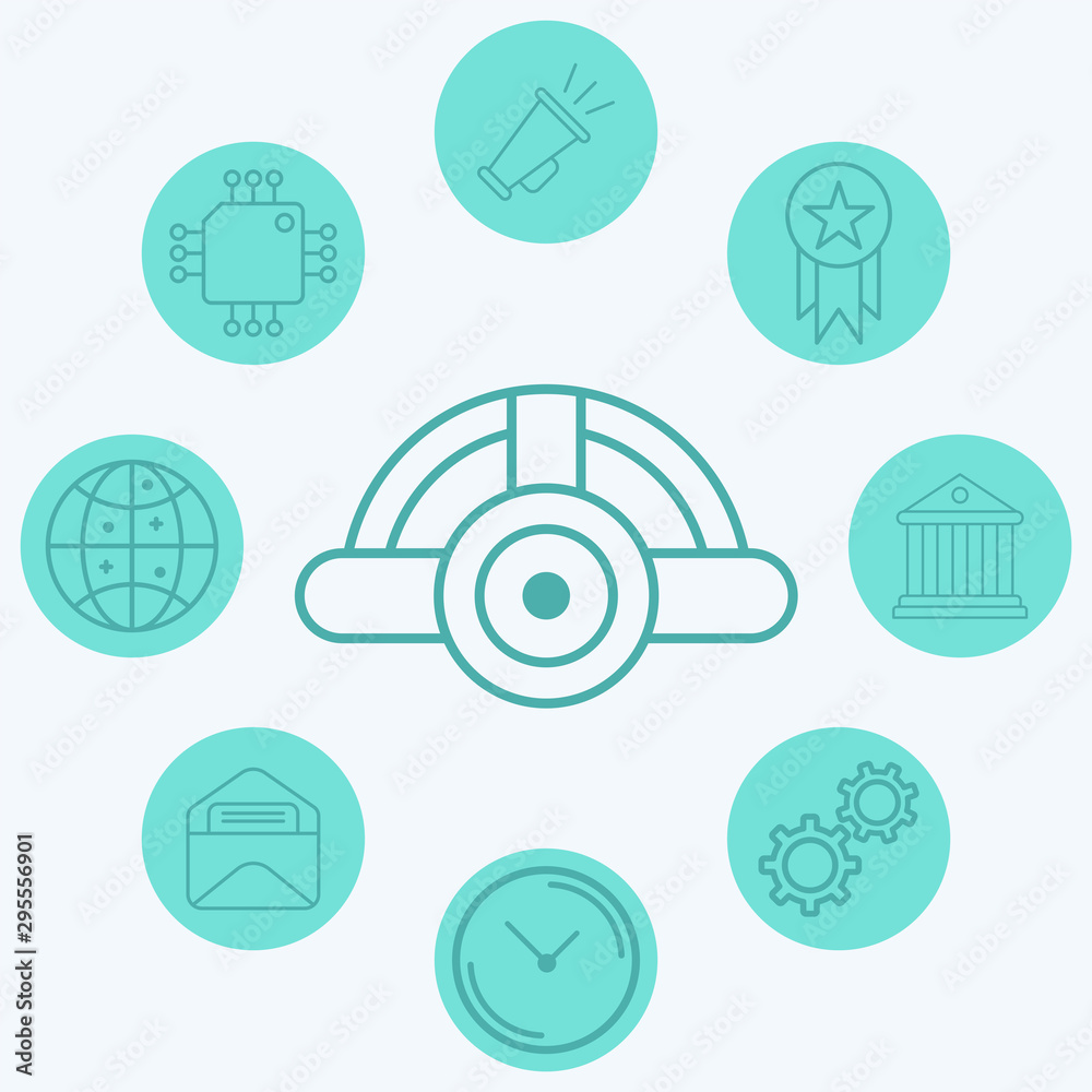 Head light vector icon sign symbol Head light vector icon sign symbol