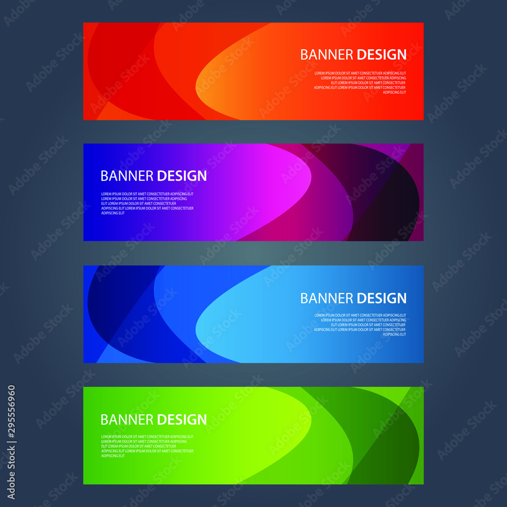Fototapeta premium Vector Abstract design banner web template