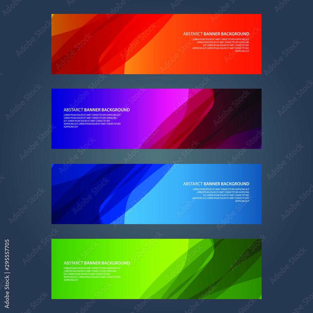 Naklejka premium Vector Abstract design banner web template