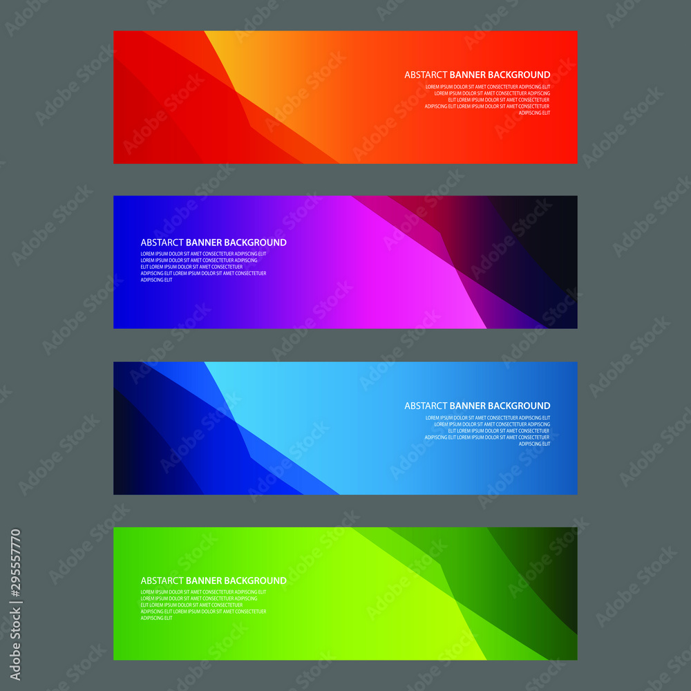 Naklejka premium Vector Abstract design banner web template