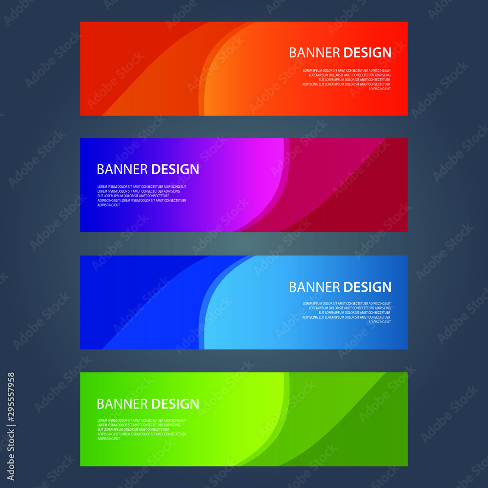 Vector Abstract design banner web template Vector Abstract design banner web template