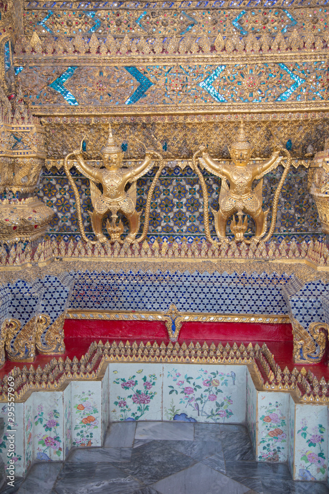 detail of thai temple in thailand