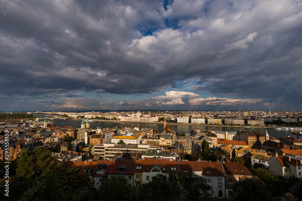 panoramic view of budapest
