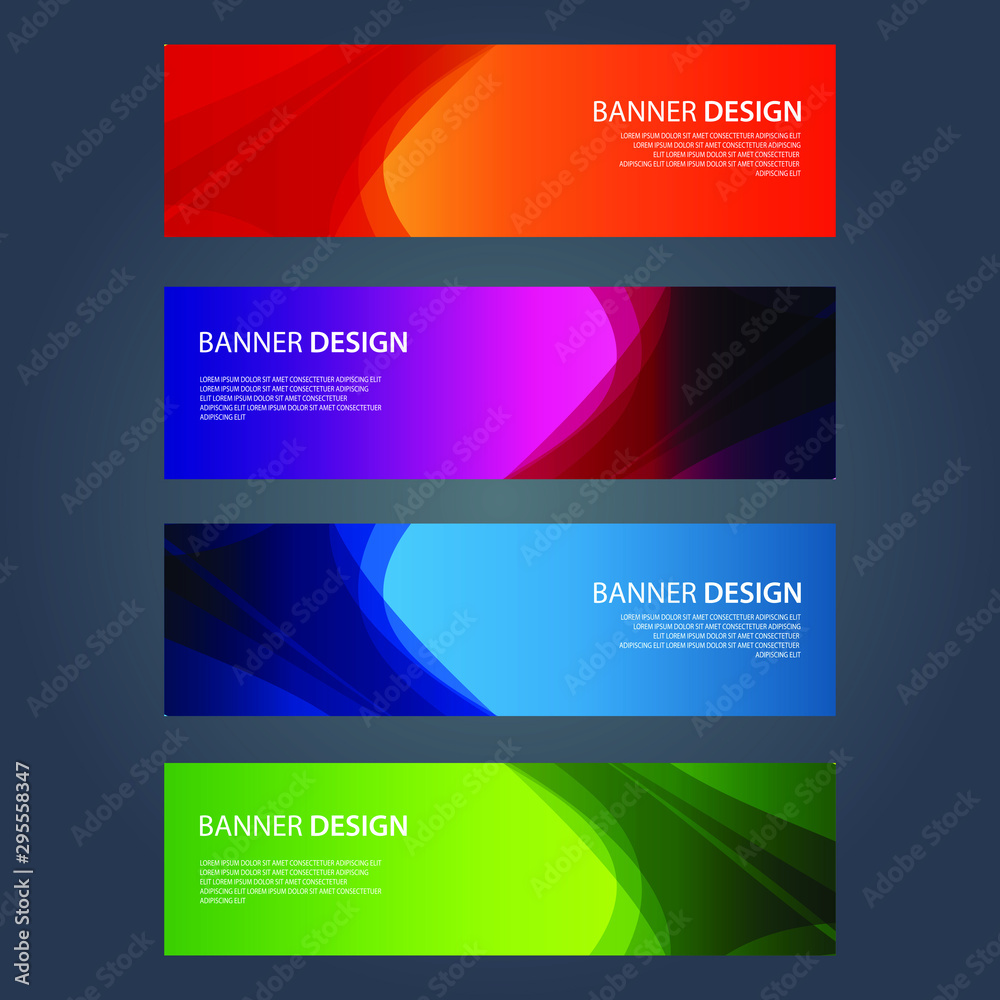 Vector Abstract design banner web template Vector Abstract design banner web template