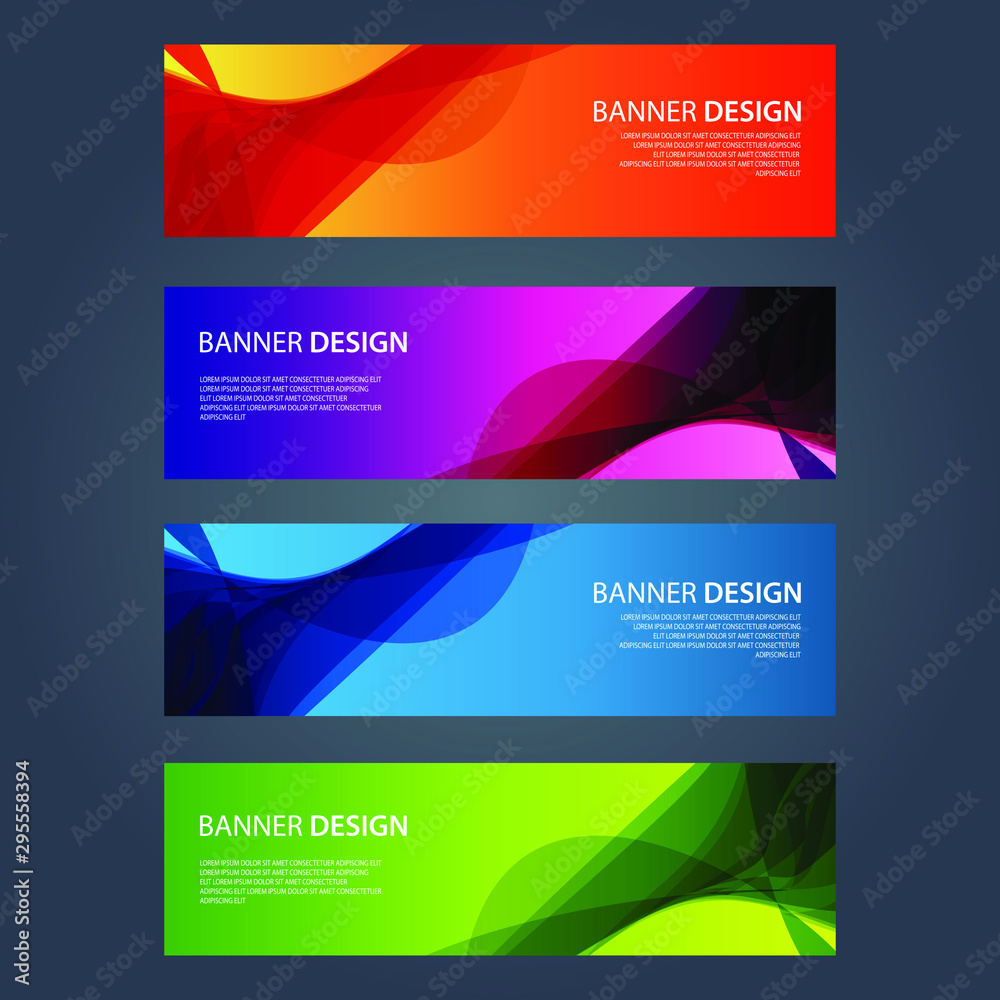 Fototapeta premium Vector Abstract design banner web template