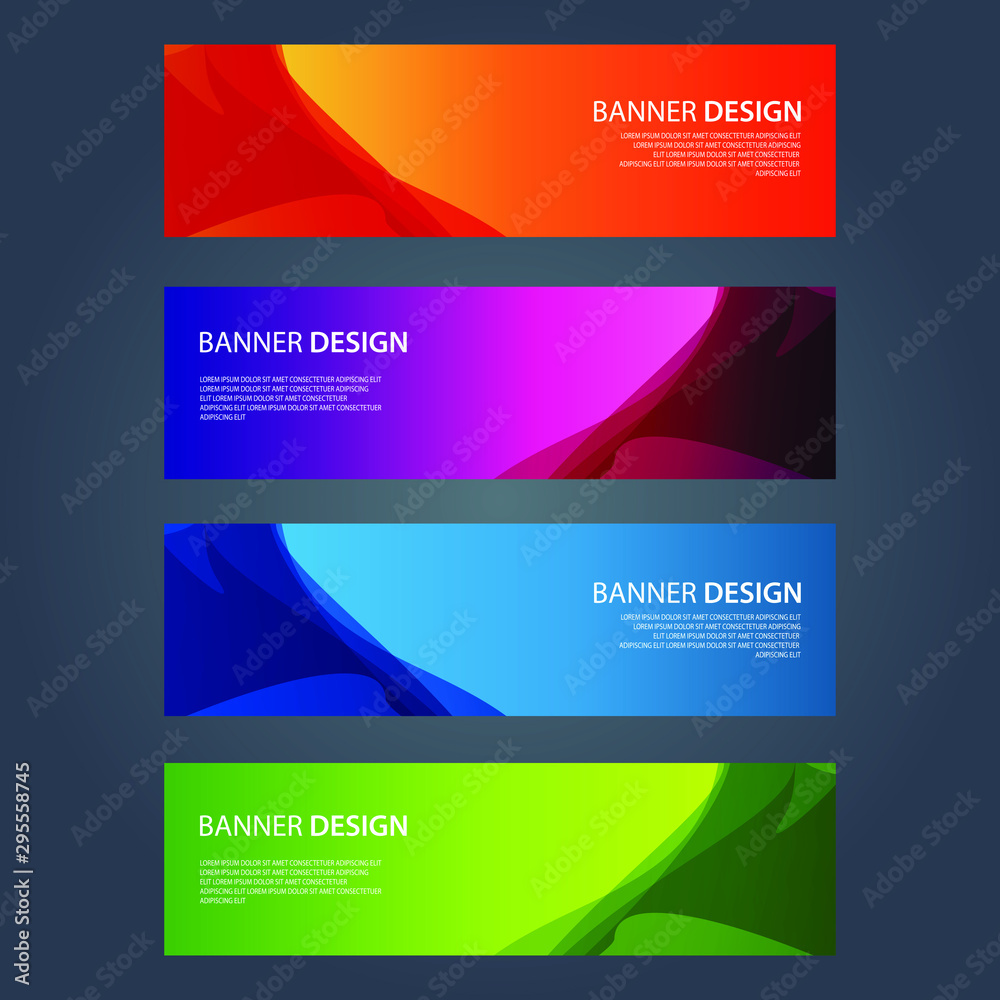 Fototapeta premium Vector Abstract design banner web template