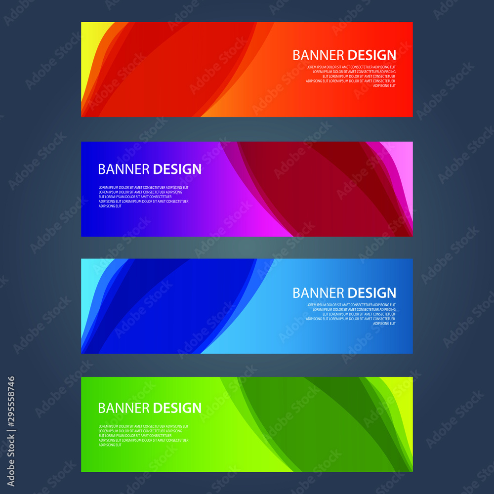 Vector Abstract design banner web template Vector Abstract design banner web template