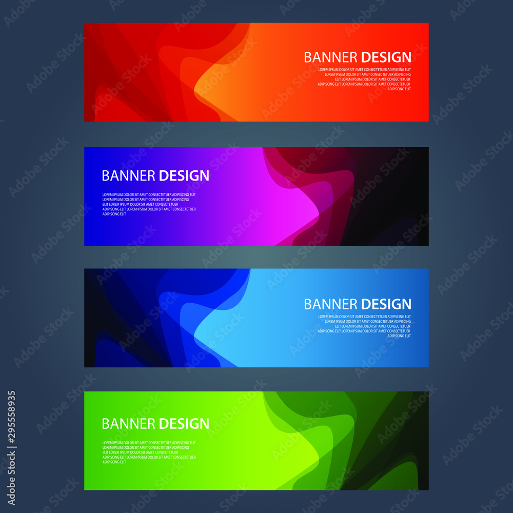 Fototapeta premium Vector Abstract design banner web template