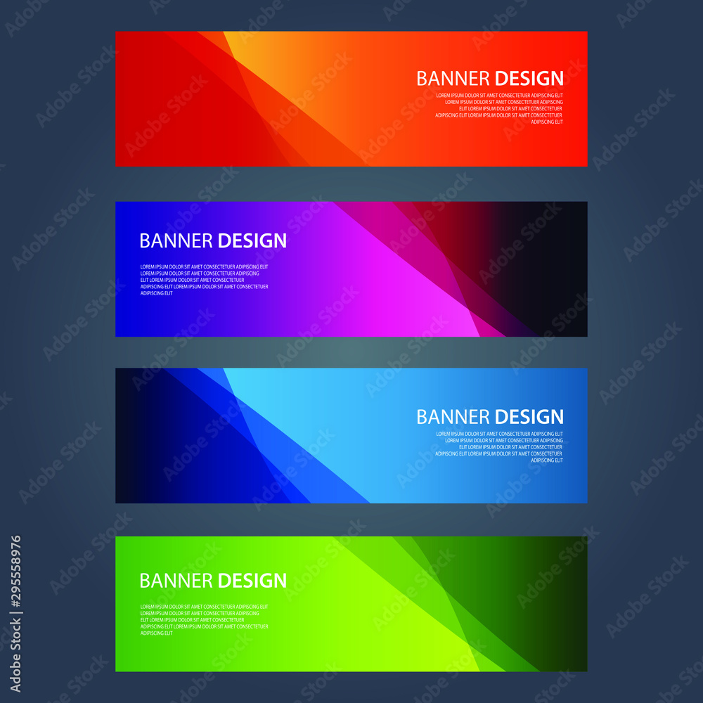 Vector Abstract design banner web template Vector Abstract design banner web template